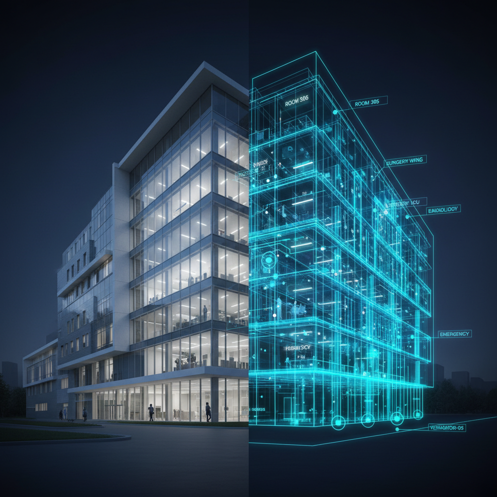 Digital twin campus visualization